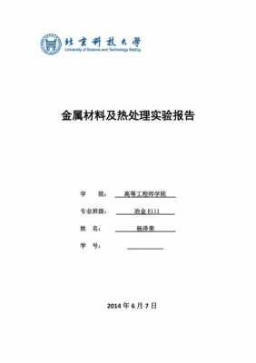 金属材料与热处理报告总结