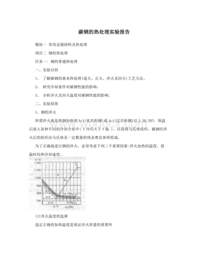 金属材料热处理的实训报告（金属材料热处理的实训报告范文）