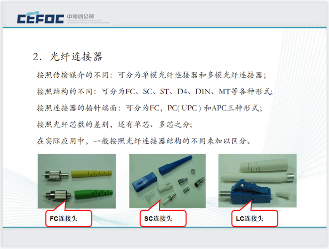 光纤连接器定制化设计规范（光纤固定连接器）