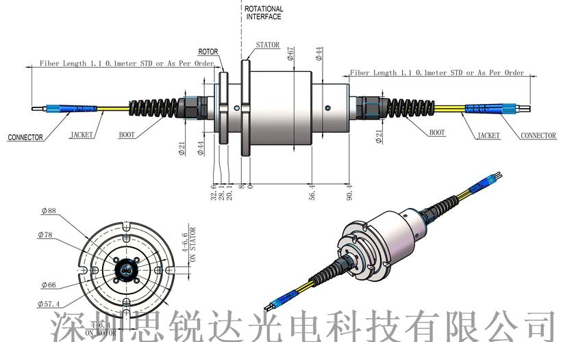 光纤旋转连接器光纤滑环（光纤滑环的工作原理）