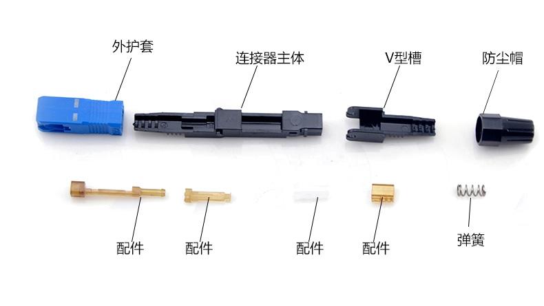 光纤连接器冷接的工具和材料